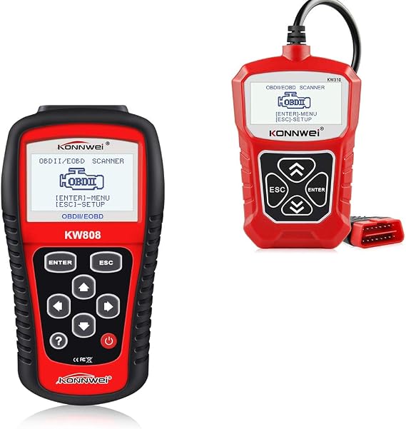 KW808 OBD2 Scanner + KW310 OBD2 Scanner