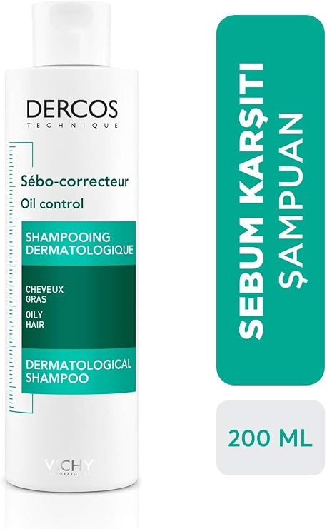 Vichy Dercos Shampoo for Oil Hair - 200 ml