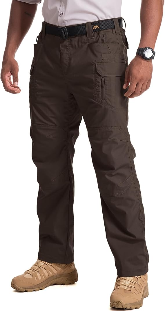 Mens Cargo Pants Tactical Cotton Flex Stretch BDU Outdoor Hiking Work Pants