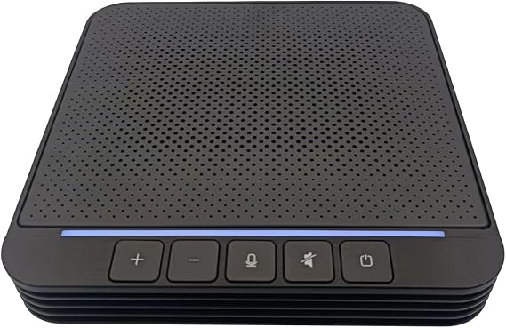 LVC200B Omnidirectional Conference Room Microphone with Speaker,8 Hours of Use,Bluetooth Connection to PC,DSP Intelligent Noise Reduction,Compatible with a Variety of Software and Systems