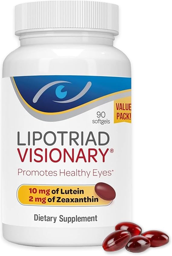Lipotriad Visionary Eye Vitamins, 90 Capsules, 90-Day Supply
