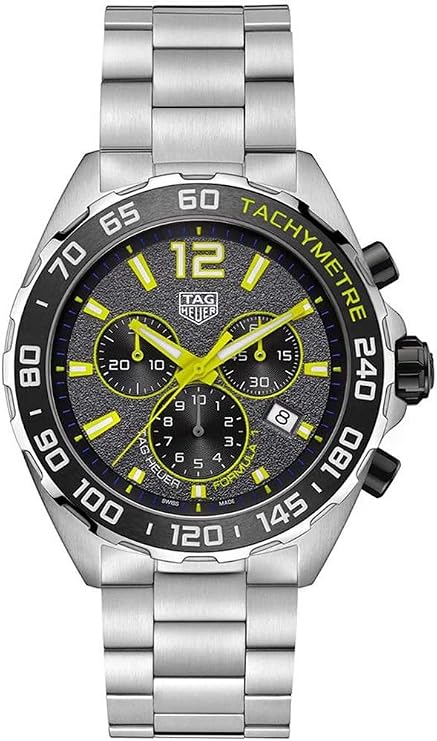 TAG Heuer orologio Formula 1 cronografo 43m grigio quarzo acciaio CAZ101AG. BA0842, Gray, 43 mm, Formula 1