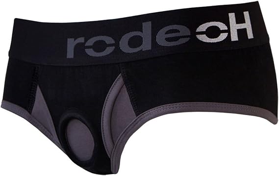RODEOH Brief+ Underwear (Harness Packer) Black/Gray