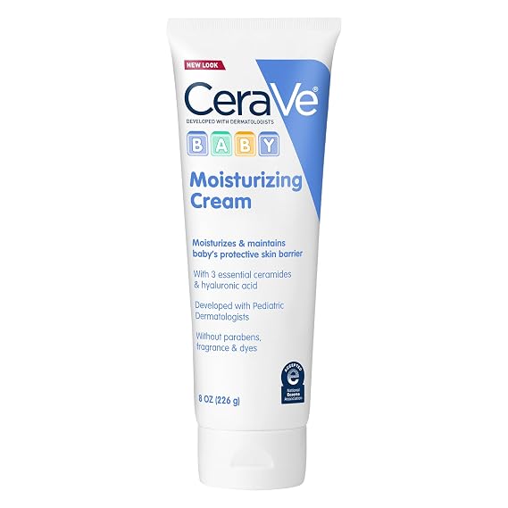 CeraVe Baby Cream, Moisturizer with Ceramides, Fragrance-Free, 8oz