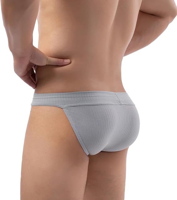 Faringoto Men's Breathable Wide Rib Quick Drying High Fork Briefs