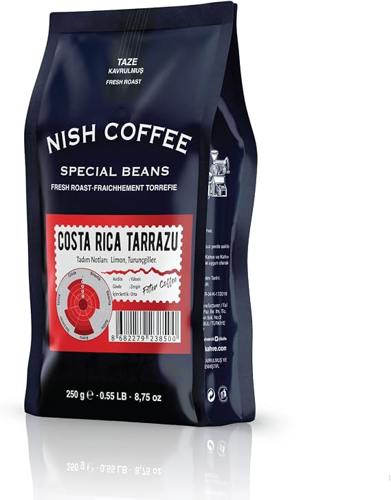 Nish Filtre Kahve Costa Rica Tarrazu 250 Gr - Öğütülmüş