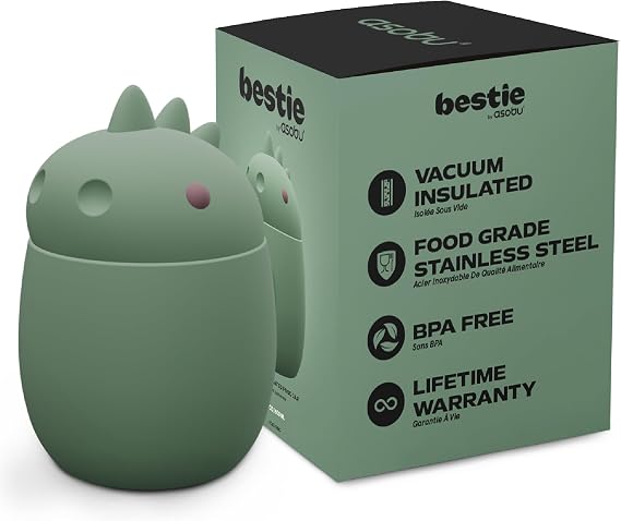 Bestie Foodie Insulated Food Jar, Cute Character, Leak Proof, BPA Free
