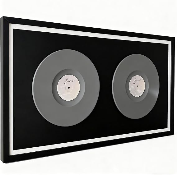 Double Vinyl Record Display Frame 12x12In Double LP Record Frame