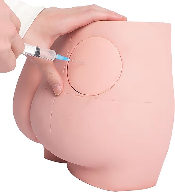 YANHAO Buttock Injection Model Intramuscular Injection Training Model with Removable Skin Module and Rectal Module, Help Users Learn The Correct Injection Technique and Depth