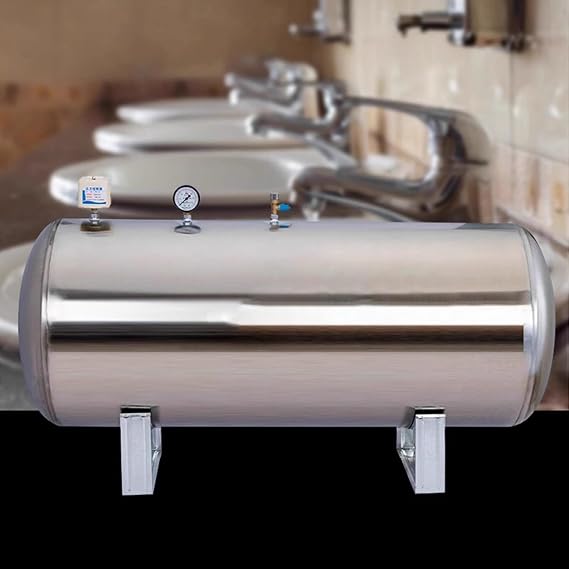 Water Worker 80 70 60 50 40 30 20 Gallon Pressure Tank Horizontal, Pressurized Water Well Tank for Kitchens Basement Booster Pump, Stainless Steel Shallow Water Storage Tanks(52.8Gal/200L-95x65cm/37.4