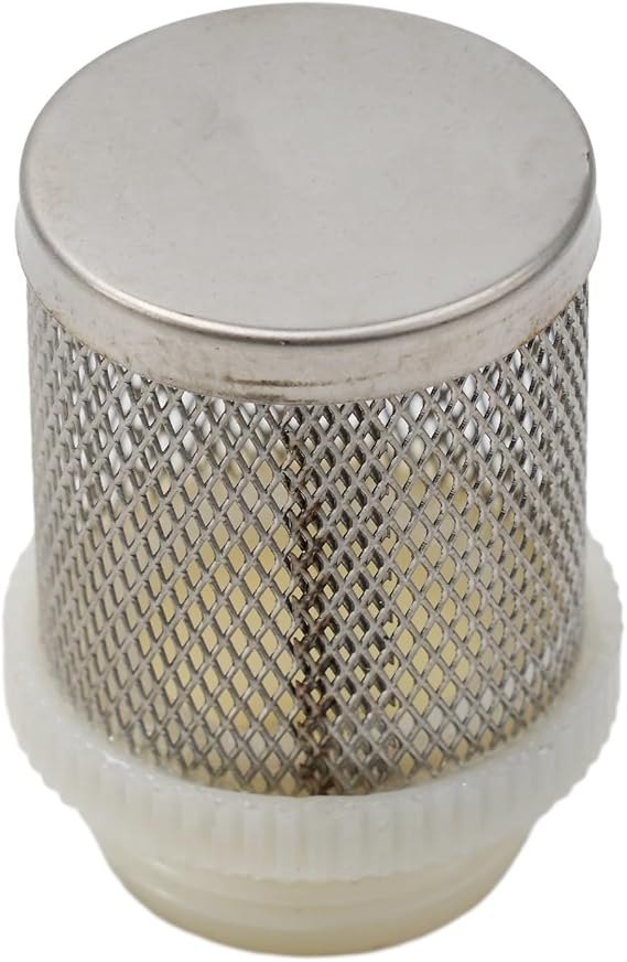 3/4 Inch Pump Suction Strainer for Garden Hose - Stainless Steel Mesh Filter Basket with Plastic Threads for Rain(3/4inch)