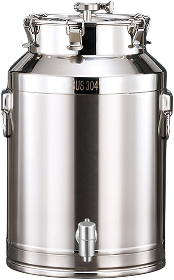 Stainless Steel Fermenter,Brewing Equipment Stainless Steel Fermenter with Airlock, Fermenting Bucket for Your Beer,for food storage/wine fermentation,40 * 74CM/88L