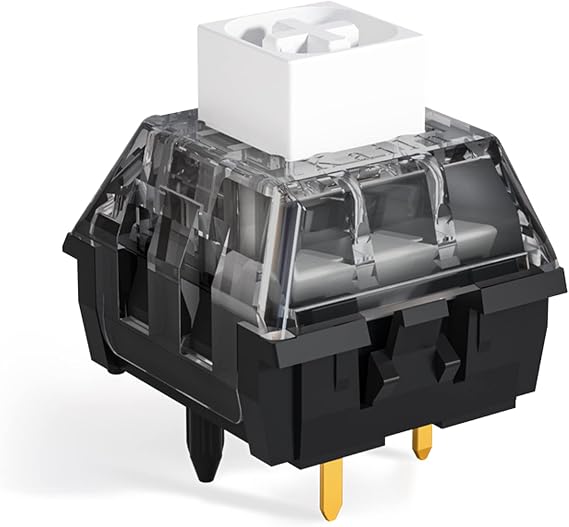 Kailh Box White V2 Clicky Switch | IP58 Dustproof Mechanical Keyboard Switch | Hot Swappable Lubricating 100M Click | For Gaming & Custom Build 90 Pieces