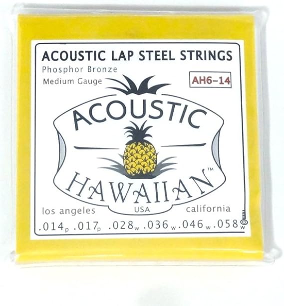 Asher Guitars Acoustic Hawaiian TM Lap Steel Strings - Single Set