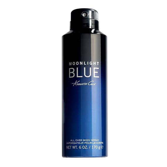 Kenneth Cole Moonlight Blue for Him Body Spray for Men, 6 Fl Oz