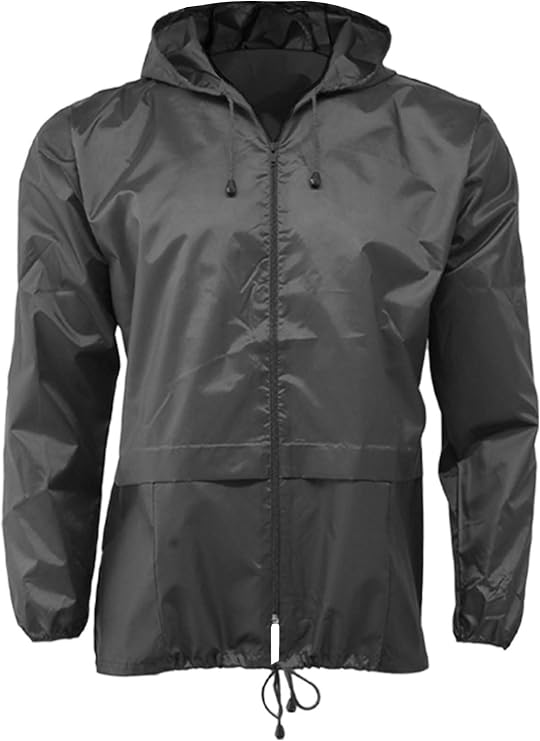 G5 APPAREL Men's Lightweight Cagoule Kagool Medium Black