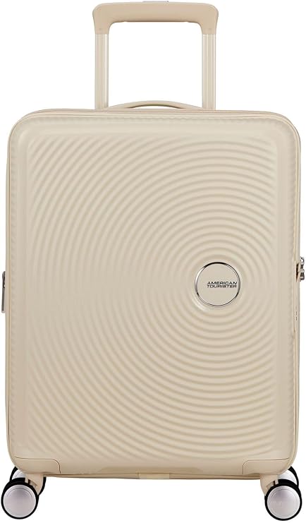 American Tourister Soundbox Spinner 55/20 TSA EXP Trolley Coconut Sand Cream