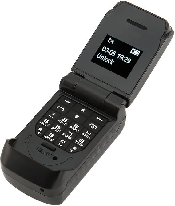 Mini Phone, GSM Frequency, Small Flip PhoneSupport, HiFi Sound, Multi Function, 0.66 InchScreen, 300mAh Battery, Flip Phone for Seniors Red (Jectsecp3e0xngo2-11), Black