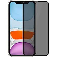 Microsonic Apple iPhone 11 (6.1'') Privacy 5D Privacy Filtered Glass Screen Protector Black [Screen Protector Compatible with iPhone 11]