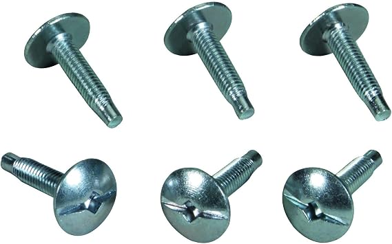 Square D - S106 Load Center Cover Replacement Screws, 6-Pack, Silver, 6 Count