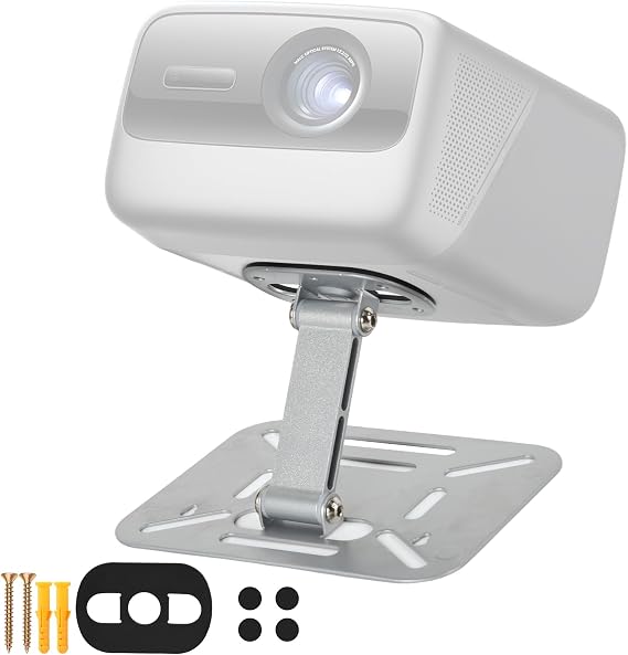 Projector Foldable Stand, Mini Ceiling Wall Projectors Silver