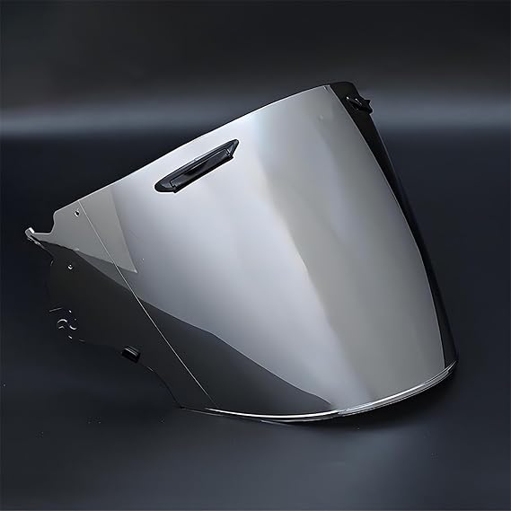 Motorcycle Helmet Visor Replacement for Arai VZ Ram, Anti-Fog Rainproof Helmet Face Shield, Helmet Lenses Motorcycle Face Shield Accessories,F Aurora Silver