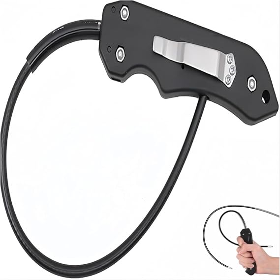 Multipurpose Tactical Whip - Ideal for Cycling and Running, Easy to Carry, Self-Defense Items with Glass Splitter, Car Windows, Escape from Cars, Security Measures, Activities, Outdoor Travel