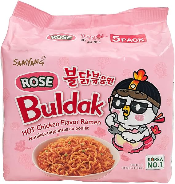 Samyang Buldak Rose Hot Chİcken Flavor Ramen 5lİ Paket