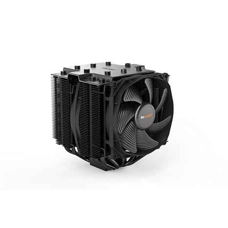 be quiet! Dark Rock Pro 4 250W TDP CPU Cooler | Includes Two Silent Wings PWM Fans | Intel 1700 1200 2066 1150 1151 1155 2011 Square ILM | AMD4 AMD5 | Black | BK022