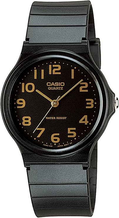 CASIO Standard analog watch Black × Gold overseas model MQ-24-1B2LJF