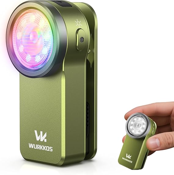Wurkkos HD03 EDC Flashlight Rechargeable Clip-on Light 90 High CRI