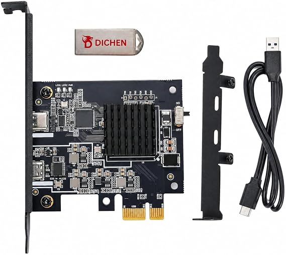 75T FPGA DMA Card, XC7A75T Artix-7 Development Board, USB-C PCIe x1 DMA Board, PCILeech Compatible, FPGA Hardware Testing Card with Tutorial USB and 2 USB Cables