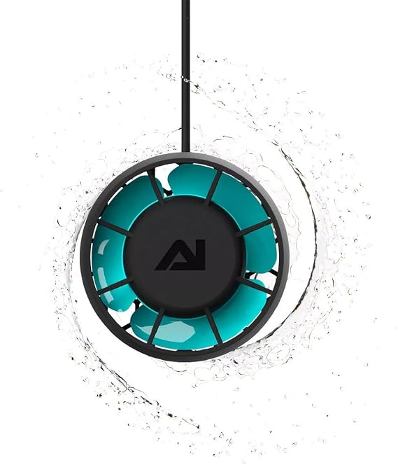 AquaIllumination AI Nero 7 Submersible Wavemaker Pump with Fish Guard 4000 GPH Aquarium Flow, Compact Powerhead for Saltwater Reef Tanks, SPS/LPS Coral Growth & Circulation (Nero 7)