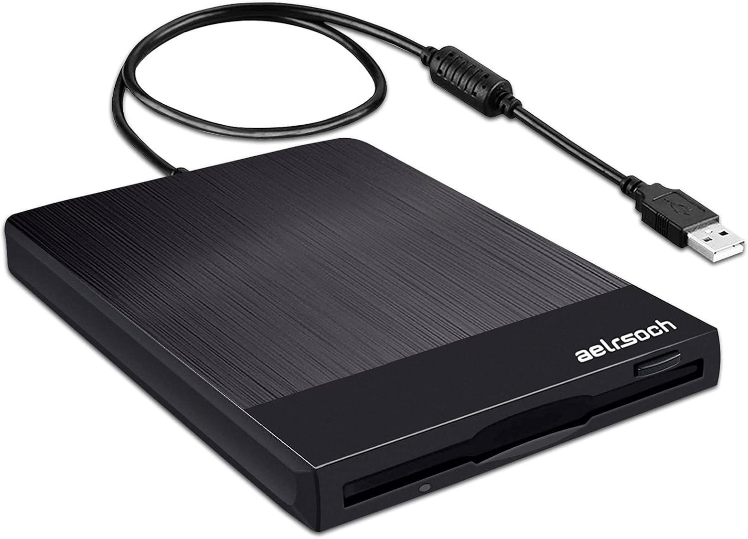 Dainty Floppy Disk Reader, Exquisite External Floppy Disk Drive, 3.5-inch USB Floppy Disk Reader 1.44 MB FDD Portable Floppy Disk, Suitable for PC Windows 2000 XP 78, Plug and Play Black