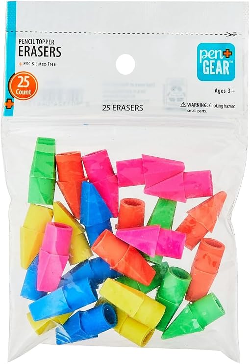 Pen Gear Pencil Toppers Erasers