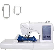 Sewing and Embroidery Machine, Wireless LAN, 132 Built-in Designs, 4" x 4" and 4" x 9.2" Hoop Areas, 7" LCD Touchscreen, USB Port, Great for Beginners