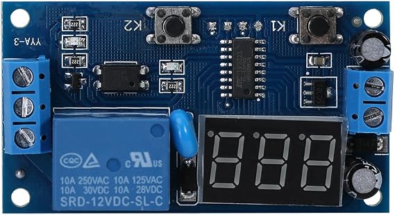 DC 12V Infinite Cycle Delay Timing Timer Relay ON Off Switch Loop Module with LED Display