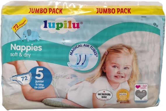 Lupilu Size 5 Nappies Junior Jumbo 72 Pack