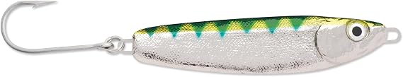 Luhr Jensen 4 Crippled Herring Nickel/Neon Green Back, 4oz (4751-400-0307)