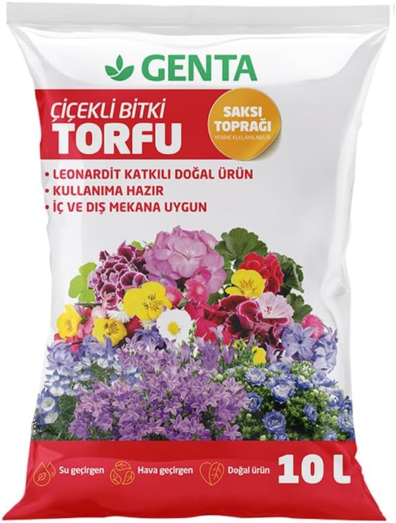 Genta Çiçekli Bitkiler İçin Saksı Toprağı 10 Lt