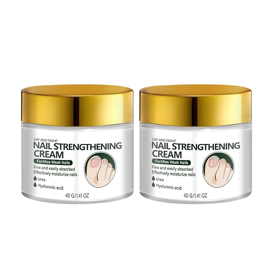 2PCS Nail Care Cream - Professional Hard As Hoof Nail Strengthening Cream,Strengthens Nails, Fast-Absorbing, Non-Greasy Nail & Cuticle Care, for Dry Cracked Nails(2 * 40ML)