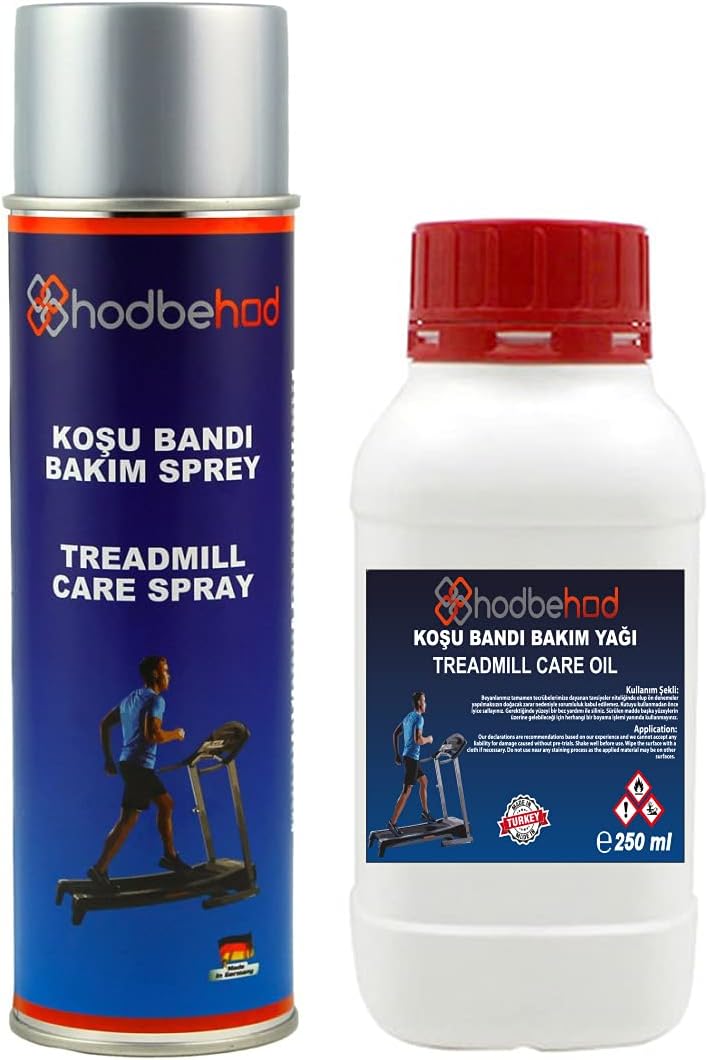 Hodbehod Koşu Bandı Silikon Yağı 250 ML Sıvı+500 ML Sprey Silikon Yağ Set
