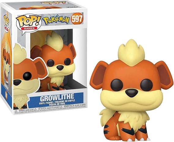 Funko Pop! Games: Pokemon - Growlithe, Multicolor