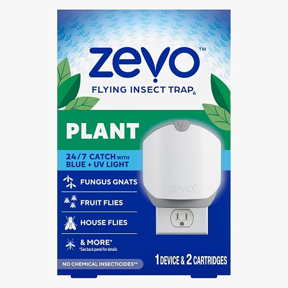 Zevo Kills Flying Insect Trap Cream Spray: Easy, Extreme Pesticides for Small Spaces - Light Trap Cream Catch