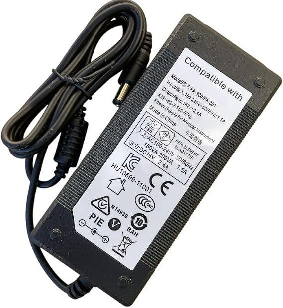 AC Adapter Compatible with Yamaha PA-300 PA-301 PA-300B PA-300C, PA300 PA301 PA300B PA300C Power Supply