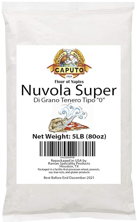 Antimo Caputo Nuvola Super 0 Pizza Flour 5 Lb Repack - Italian Zero 0 Flour for Authentic Pizza Dough
