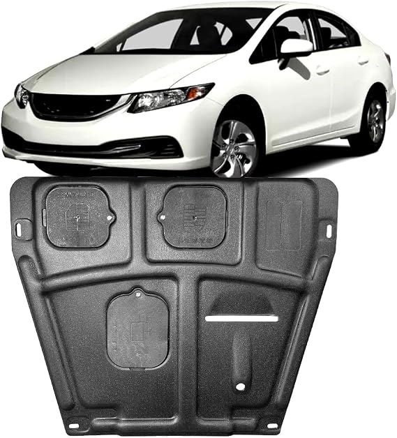 Front Engine Guards Fit for Honda Civic 2012-2015 Engine Splash Shield