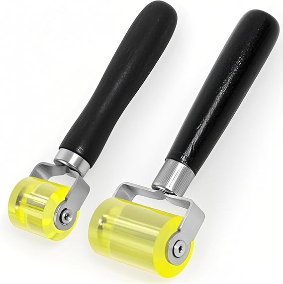 Car Sound Deadening Roller, Rubber Seam Roller Hand Roller Tool for Car, Wallpaper, Tape and Carpet- 2 Pack