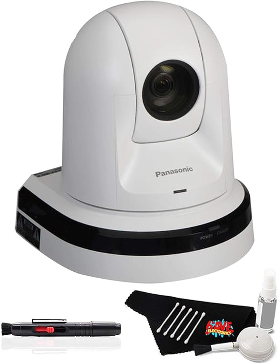 Panasonic AW-HE40HW PTZ Professional Video Camera with HDMI Output (White) (AW-HE40HWPJ9) - Starter Bundle (1 Pack)