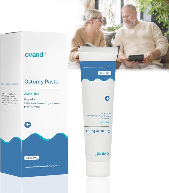 Ostomy Filler Paste 2 oz,Stoma Skin Barrier Paste,Ostomy Supplies,1 Tube